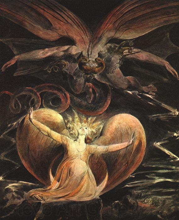 Blake, William The Great Red Dragon and the Woman Clothed with the Sun Germany oil painting art
